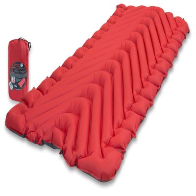Klymit Insulated Static V Luxe Sleeping Pad, Red