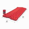 Klymit Insulated Static V Luxe Sleeping Pad, Red view 2