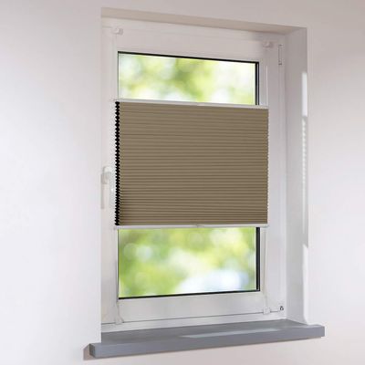 Universal Tensioned Duette Honeycomb Pleated Blind 130 x 110 cm, Cappuccino Brown, Blackout