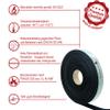 EPDM Closed-Cell Foam Sealing Tape, Self-Adhesive, 5 m Roll, 40 x 10 mm view 2