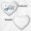 Family Mug-Print Pillow with Saying for the World's Best Brother, Heart Pillow - Pillow Cover and Insert Included / Relatives / Gift Idea / Favorite / Children / Heart Pillow / 100% Polyester view 2