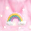 Maia Gifts Rainbow and Clouds Felt Hanging Decoration view 1