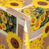 KEVKUS Oilcloth Tablecloth by the Meter 01045-00 Sunflowers Autumn, Rectangular, Round or Oval view 1