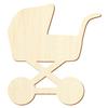 Wooden Stroller Craft Shape, 5–50 cm, 41 cm, Pack of 50 view 1