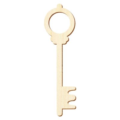 Wooden Key V2 – Craft Decor, 5–50 cm, 41 cm, Pack of 100