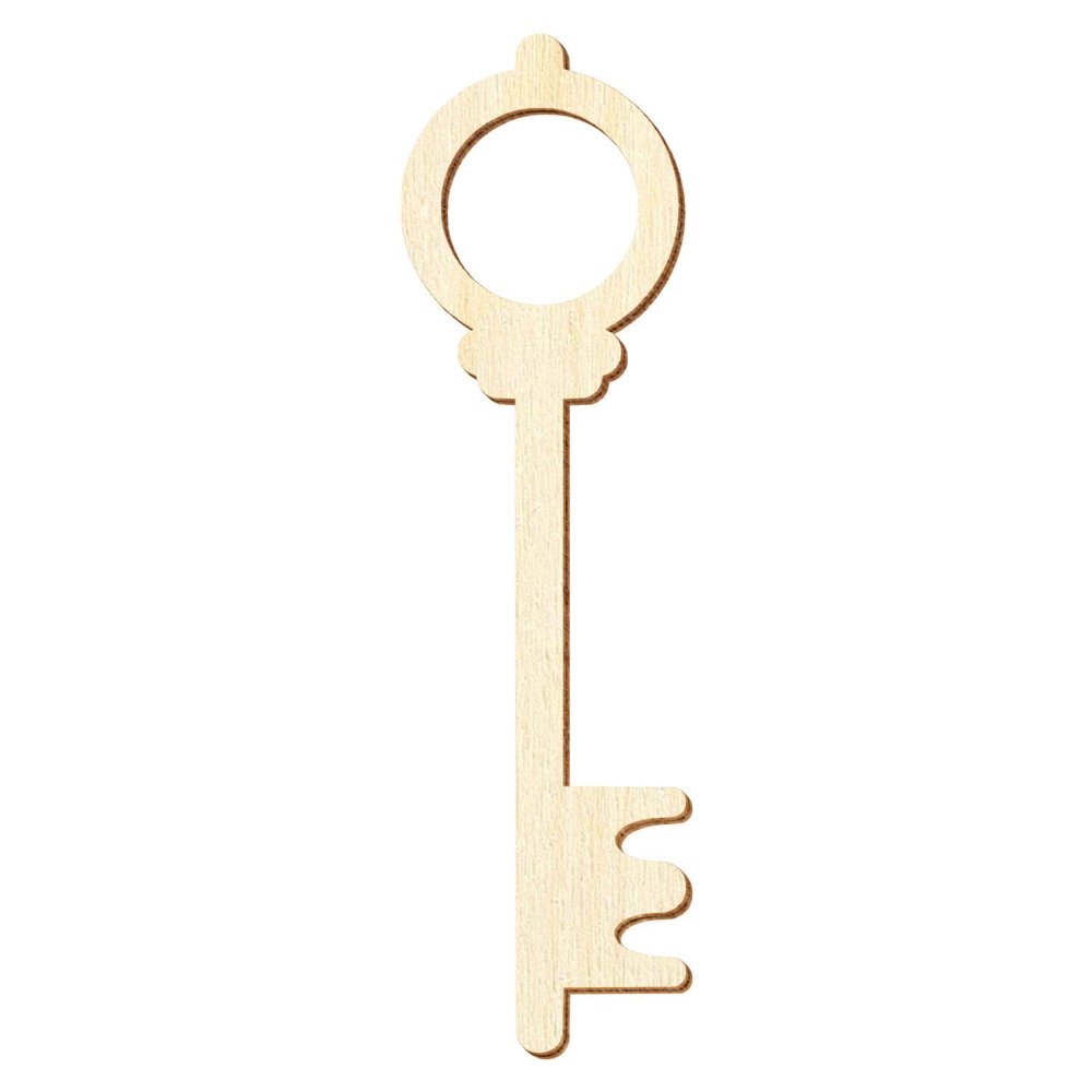 Wooden Key V2 – Craft Decor, 5–50 cm, 41 cm, Pack of 100