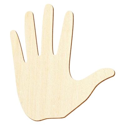 Wooden Hand for Décor and Crafts, 3–50 cm, 15 cm, Pack of 50