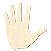 Wooden Hand for Décor and Crafts, 3–50 cm, 15 cm, Pack of 50 view 1