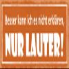 Schatzmix “I Can’t Explain It Any Better, Just Louder” Metal Sign, 27 x 10 cm view 1