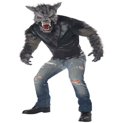 California Costumes Men's Full Moon Fury Costume, Gray, L-XL