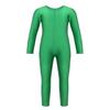Yeahdor Girls' Long-Sleeve Figure Skating and Gymnastics Leotard, Green, 128–140 view 1
