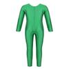 Yeahdor Girls' Long-Sleeve Figure Skating and Gymnastics Leotard, Green, 128–140 view 2