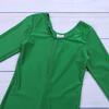 Yeahdor Girls' Long-Sleeve Figure Skating and Gymnastics Leotard, Green, 128–140 view 3
