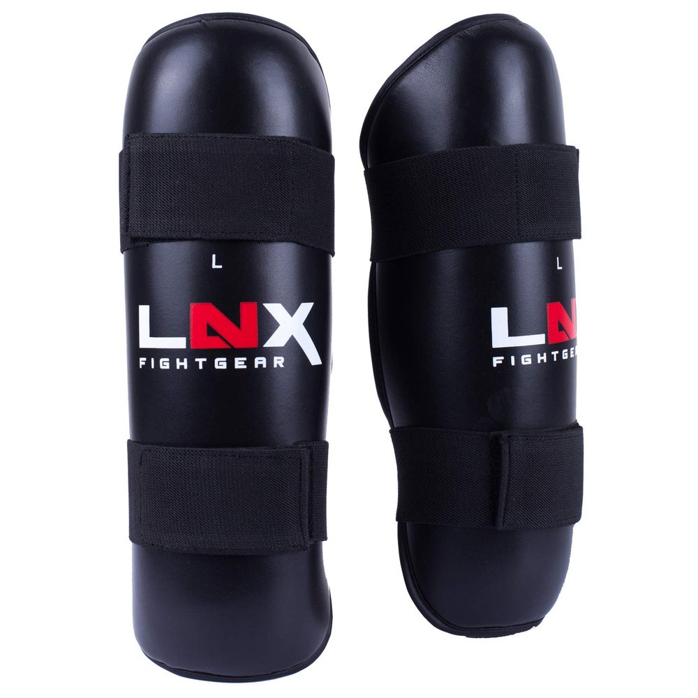 LNX Performance Pro Single Shin Guards, Black – Ideal for TKD, Kickboxing, Karate & Martial Arts