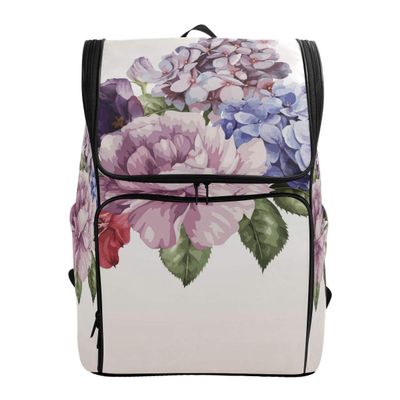 MONTOJ Backpack with Laptop Compartment and Camping Backpack, Phalaenopsis, Purple