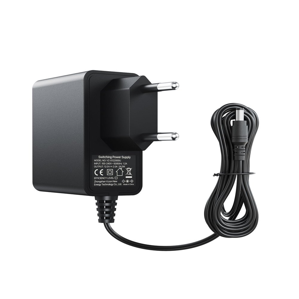 Anlapus 12V DC 2A CCTV Camera Power Adapter, EU Plug