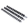 TuToy 3-Piece 1/4", 3/8" and 1/2" Socket Tray Rail Organizer view 1