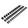 TuToy 3-Piece 1/4", 3/8" and 1/2" Socket Tray Rail Organizer view 2