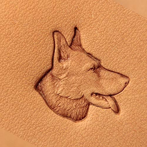 German Shepherd Leathercraft Stamp, Brass, #293