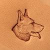 German Shepherd Leathercraft Stamp, Brass, #293 view 1