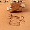 German Shepherd Leathercraft Stamp, Brass, #293 view 2
