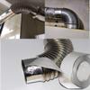 WGE 90° Chimney Pipe Elbow, 50–300 mm, Stainless Steel, Galvanized Steel, 10 cm view 4