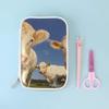 Montoj Cow Makeup Brush Case with Zipper, Large Capacity, Pencil Organizer view 2