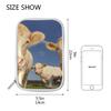 Montoj Cow Makeup Brush Case with Zipper, Large Capacity, Pencil Organizer view 3