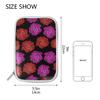 Montoj Makeup Brush Pouch with Zipper, Rose Pattern view 3