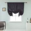 Tubayia Privacy Roman Shade Curtain for Kitchen, Bathroom, Living Room and Bedroom (Black) view 4