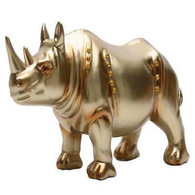 PTZD041 Handcrafted Resin Rhinoceros Statue