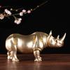 PTZD041 Handcrafted Resin Rhinoceros Statue view 4