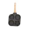 Pleayietoopiatiey 4-Hole Nonstick Egg Pan, 19 x 19 x 2 cm, Black view 4
