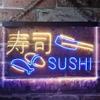 ADVPRO Sushi Shop Japan Food Dual-Color LED Neon Sign, Blue & Yellow, 600 × 400 mm view 2