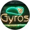 ADVPRO Gyros Café Shop Dual-Color LED Neon Sign, Green & Yellow, 600 x 400 mm view 1
