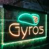 ADVPRO Gyros Café Shop Dual-Color LED Neon Sign, Green & Yellow, 600 x 400 mm view 3