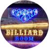 ADVPRO Billiard Room Pool Snooker Man Cave Dual-Color LED Neon Sign, Blue & Yellow, 600 x 400 mm view 1