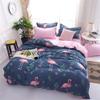 Morbuy 3-Piece Duvet Cover Set with 1 Duvet Cover and 2 Pillowcases, Soft Breathable Microfiber, Flamingo, 135 x 200 cm + 80 x 80 cm view 1