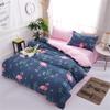 Morbuy 3-Piece Duvet Cover Set with 1 Duvet Cover and 2 Pillowcases, Soft Breathable Microfiber, Flamingo, 135 x 200 cm + 80 x 80 cm view 2