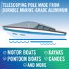 Boat Cover Support Poles, Adjustable Support System for Jon Boats, Pontoons, Aluminum Covers and Bimini Tops, Marine-Grade, 2-Pack view 2