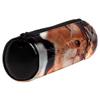 EZIOLY Cat-Pattern Leather Pencil Case, 20 x 6 cm, Orange view 3