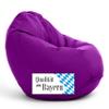 Bruni Classico L Bean Bag Chair, Violet – XL Bean Bag with Inner Bag view 1