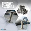PROTECH 20-Pack 5.5 x 32 mm A2 Stainless Steel Hex Washer-Head Self-Drilling Screws, DIN 7504K view 2
