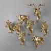 Tubayia Gold Deer Head Wall Hook for Clothes, Hats, and Keys view 3