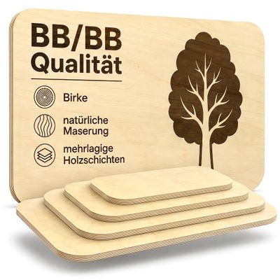 AUPROTEC 40 x 90 cm Birch Multiplex Wood Panel | Black | 18 mm