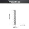 MroMax 0.1 cm Wire Diameter, 0.5 cm Outer Diameter, 4 cm Free Length, Spring Steel Coil, Extended Compression Spring, 5 Pieces view 2