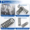 MroMax 0.1 cm Wire Diameter, 0.5 cm Outer Diameter, 4 cm Free Length, Spring Steel Coil, Extended Compression Spring, 5 Pieces view 4