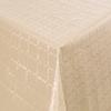KEVKUS Embossed Damask Oilcloth Tablecloth 03011-08, Checkered Beige/Cream, Selectable Shape and Size view 1