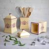 City to Cottage Ceramic Storage Canisters, 900 ml, Set of 3, Lavender Design view 2