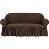 LINGKY Universal Stretch Sofa Cover, 3-Seater, Coffee view 1